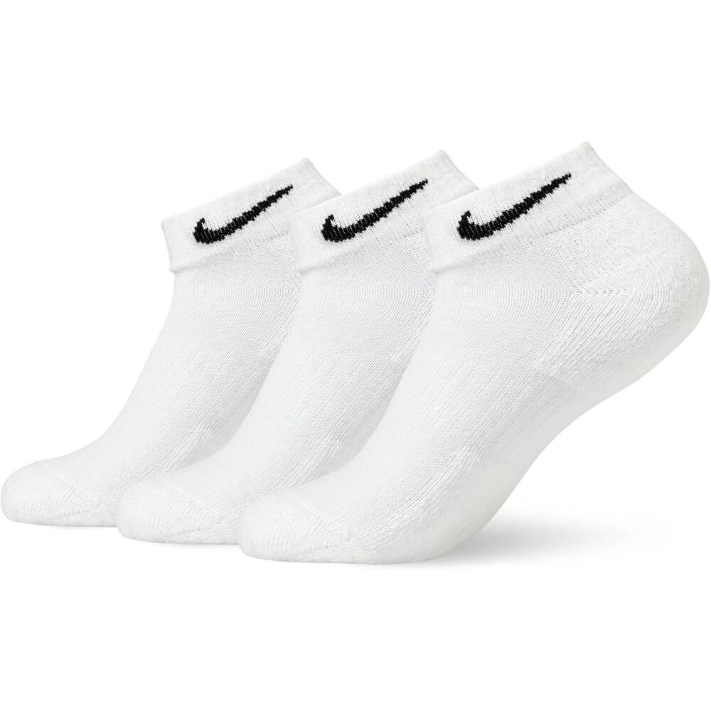 NWT Nike Everyday Cushion Low Socks 3-Pack White/Black X-Large Unisex